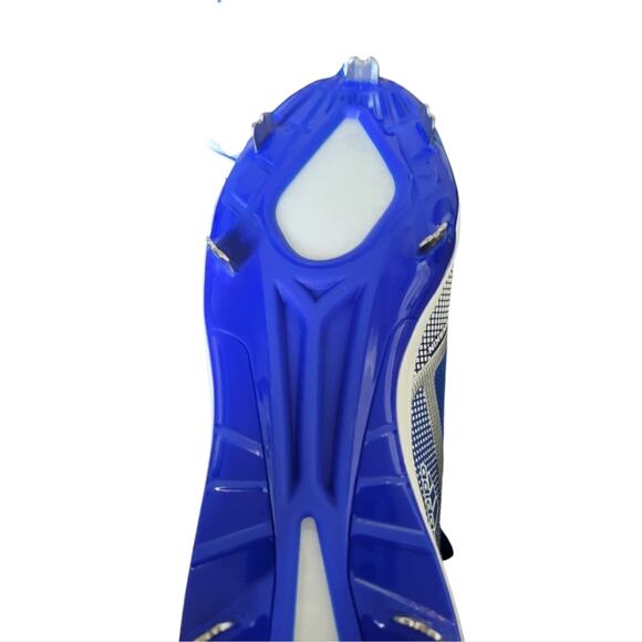 adidas Icon 6 Baseball Cleats Size 12.5 Metal Cleats Blue Silver White - Picture 5 of 7